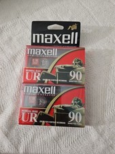 Maxell Audio Recording Cassette Tape UR-90 Blank (2 Pack) 90 Min Normal Bias  picture