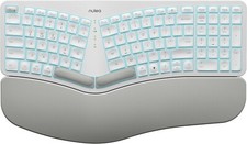 Nulea RT05 Wireless Ergonomic Keyboard, Split Keyboard with Wrist Rest - Black picture