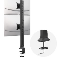 HEMUDU Dual Monitor Articulating Desk Mount Arm Stand - Vertical Stack Screen... picture
