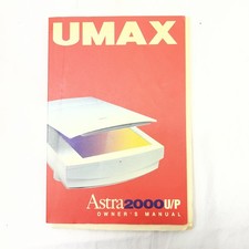 UMAX Astra 2000 UP Flatbed Scanner Owners Manual & Quick Install Guide picture