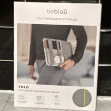 beblau FOLD Tech Organizer Gray Portable Attachable Fits MacBook Surface iPad picture