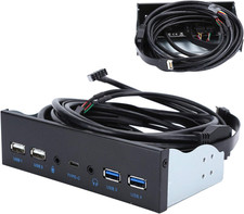 Extra USB Front Panel, USB Hub with 2-Port USB 3.0/2-Port USB 2.0/Audio Output M picture