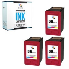 3PK Compatible CMYi 58 Photo Color Ink Cartridge for HP PhotoSmart 130 2410 7150 picture