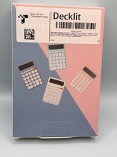 NEW Decklit DL-100 12-Digit Desktop Calculator Large LCD Display Big Buttons Blu picture