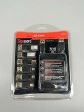 Gigaware 6-in-1 USB Cable Gold Plated Adapters Travel Kit 2602045 PC Mac - New picture