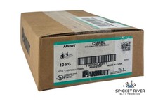 NEW - Box of 10 - Panduit CMFBL Mini-Com F-Type Coupler C - Black picture