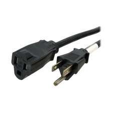 Startech PAC101146 6FT POWER EXTENSION CORD NEMA 5-15R TO 5-15P COMPUTER POWER C picture