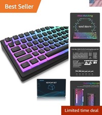Pudding Keycaps, PBT Shine Through Keycaps 165 Keys Set Custom Key caps Set O... picture