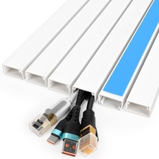 87in Cord Hider Kit - Paintable Cable Raceway for Wall-Mounted TVs, Wire Covers picture