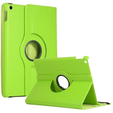 Leather Flip 360° Rotating Portfolio Case Cover for iPad Air 1/Air 2 LIGHT GREEN picture