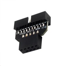 1Pc Panel Plug USB2.0 9-Pin Female to USB3.0 19-Pin Male Adapter For Mainboard c picture