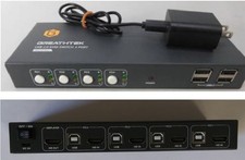 GREATHTEK  USB 2.0  KVM SWITCH 4 PORT  Model GHT-S7412H-U2 - EXCELLENT CONDITION picture