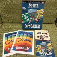 Corel Gallery SPORTS - THEME PACK COLLECTION W/ CD’s & Manuals -Windows Open Box picture