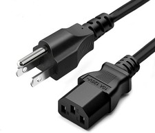 Versatile 3ft Black 3-Prong AC Power Cable for All Your Electronics Needs picture