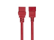 Monoprice 14AWG Power Cable / Cord - 6ft - Red for PDU 15A IEC 60320 C13 picture