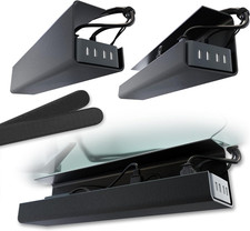 No-Screw under Desk Cable Management Tray - Self-Adhesive Installation, Cord Man picture