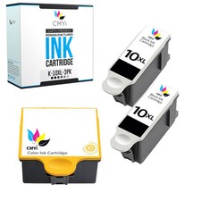 Replacement Ink Cartridges for Kodak 10XL Black Color 3 Packs  10 XL Cartridge picture