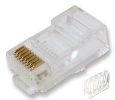 RJ45 Modular Plugs for CAT6 Solid Wire with Load-Bar  Pack of 20 picture