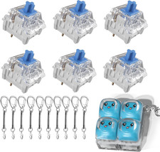 Zhouwang 150PCS Clickers for 3D Prints Blue Clicky Keyboard Switches | 3Pin 50Gf picture