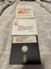 Vintage PC Magazine Utilities Disk Volume 1 5.25” With User Handbook 1986 picture