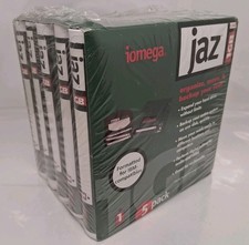 IOMEGA JAZ 1 Gb 5-Pack Zip Disks Formatted For IBM Compatibles NEW picture
