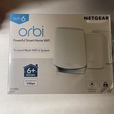 Netgear Orbi AX3000 WiFi 6 Tri-Band Mesh Smart - RBK653-100NAS picture