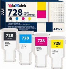 728 Ink Cartridge 4-Pack 300ml Compatible for DesignJet T730 DesignJet T830 MFP picture