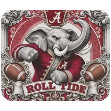 Alabama Crimson Tide Roll Tide Elephant Football Mouse Pad Non-Slip 9.5x8 picture