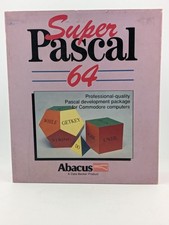 Super Pascal 64 Abacus Commodore 64 C64 Complete Compiler Box Binder Manual Disk picture