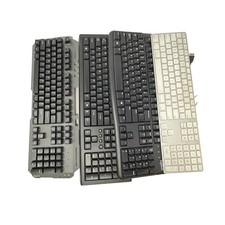 Lot of 4 Wired USB Keyboards Full Size Numeric Keypad Gaming Style Untested picture