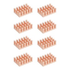 8 Pcs Copper Heatsink 10x15x5mm, Heat Sink Cooler Radiator for Raspberry Pi picture
