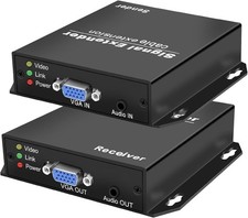 Torileaf VGA Over Fiber w/ Audio VGA to Fiber Extender 1080P@60Hz, 20 KM DFO-3VA picture
