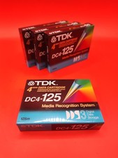 TDK DC4-125 4mm Data Cartridge Media Recogntion System 125m New Sealed 4 Pack picture