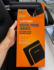 Vonage VDV22-VD VoIP Adapter Gateway 1 Line RJ-45/RJ-11 Black Orange picture