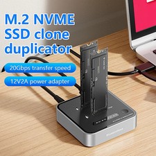 Blueendless Dual-Bay M.2 NVME SSD Clone M.2 NVme SSD reader 20Gbps USB3.2 Type C picture