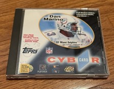 Dan Marino Topps Cybercard CD Digital Trading Card 1996 First Edition CD-Rom  picture