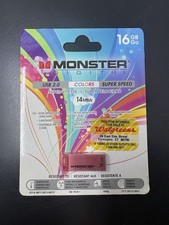Monster Digital USBCS-0016-R 16GB USB 2.0 (Red) picture