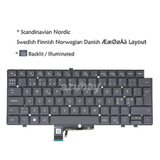 Nordic ND Laptop Keyboard For DELL Latitude 7440 7450 7640 7650 0MK75H Backlit picture