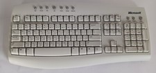 Vintage Microsoft Wireless Desktop Keyboard Beige  WBR0125 ( No Receiver), New  picture