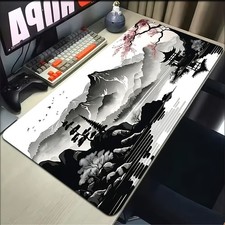Classic Minimalist Ink Wash Landscape Design Mouse Pad, Desk Mat for Mechanica picture