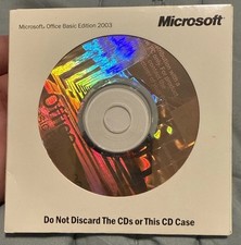 Unused NEW Microsoft Office Basic Edition 2003 CD with Activation Code picture