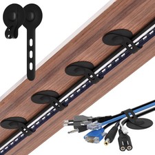 Nearockle Cable Management Under Desk, Adjustable 20 Pack, Black picture