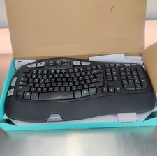 Logitech K350 Wave Wireless Keyboard – Powers On – NO USB Receiver / Dongle picture