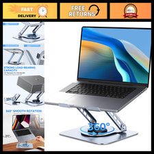Ergonomic 360° Rotating Laptop Stand, Adjustable Aluminum Riser for Comfort & St picture