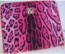 Ted Baker Pink And Yellow Canvas Leopard Pattern 10x9