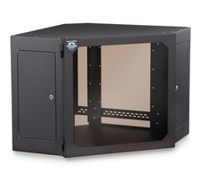 12U Corner Wall Mount Cabinet 27 Inch Deep Server Rack with Glass Door picture