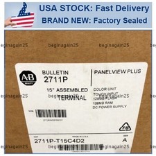 NEW Unopened AB PANELVIEW 1500 PLUS 6 W 2711P-T15C4D2  PLC 1PC US picture