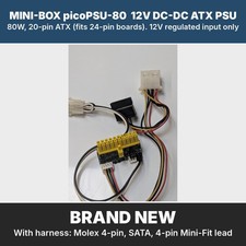 Mini-Box picoPSU-80 80W 12V DC-DC ATX Power Supply 20 Pin Mini-ITX HTPC picture