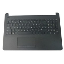 Jet Black Palmrest Keyboard & Touchpad For HP 15-BS 15-BW 925008-001 picture