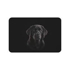 Black Labrador Desk Mat Elegant Dog Portrait Mouse Pad for Home Office picture